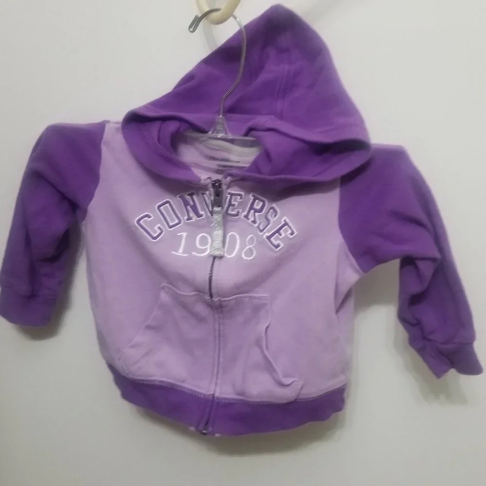 purple Converse toddler's hoodie